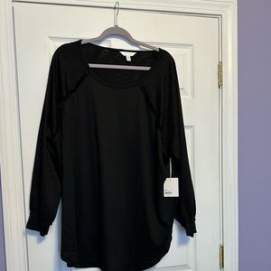 NWT Lauren Conrad 2X Ruffle Tunic Top